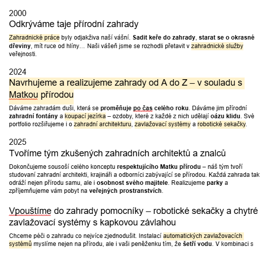 O nás Google dokument