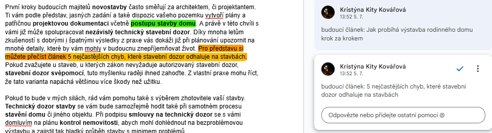 Barevne odkazy text