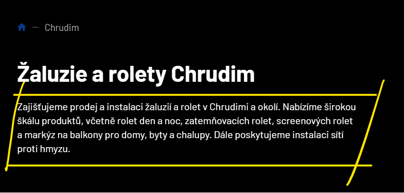 Perex u mest do patičky