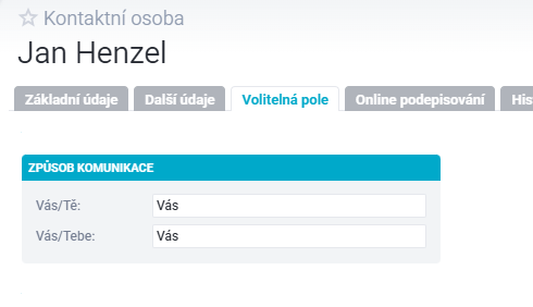 Raynet Kontaktní osoba